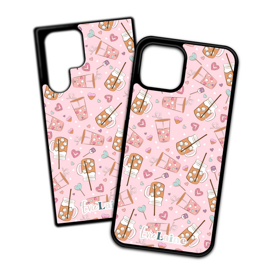 Iced Coffee Girly phone cases for Samsung and iPhone