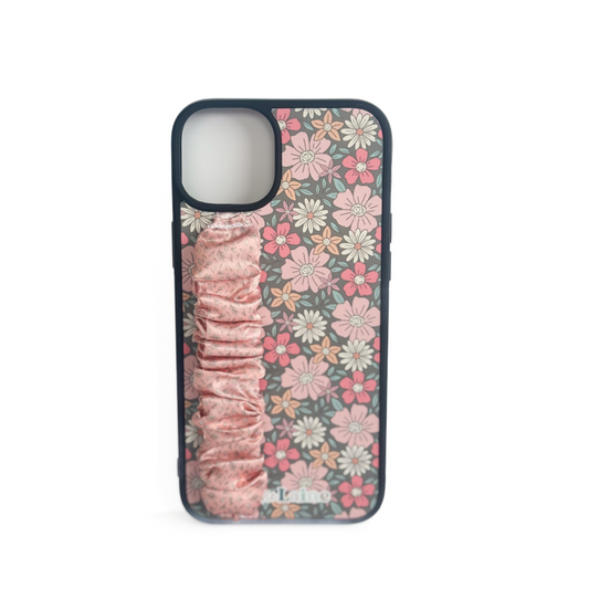 Retro Floral Scrunchie Loop Phone Case